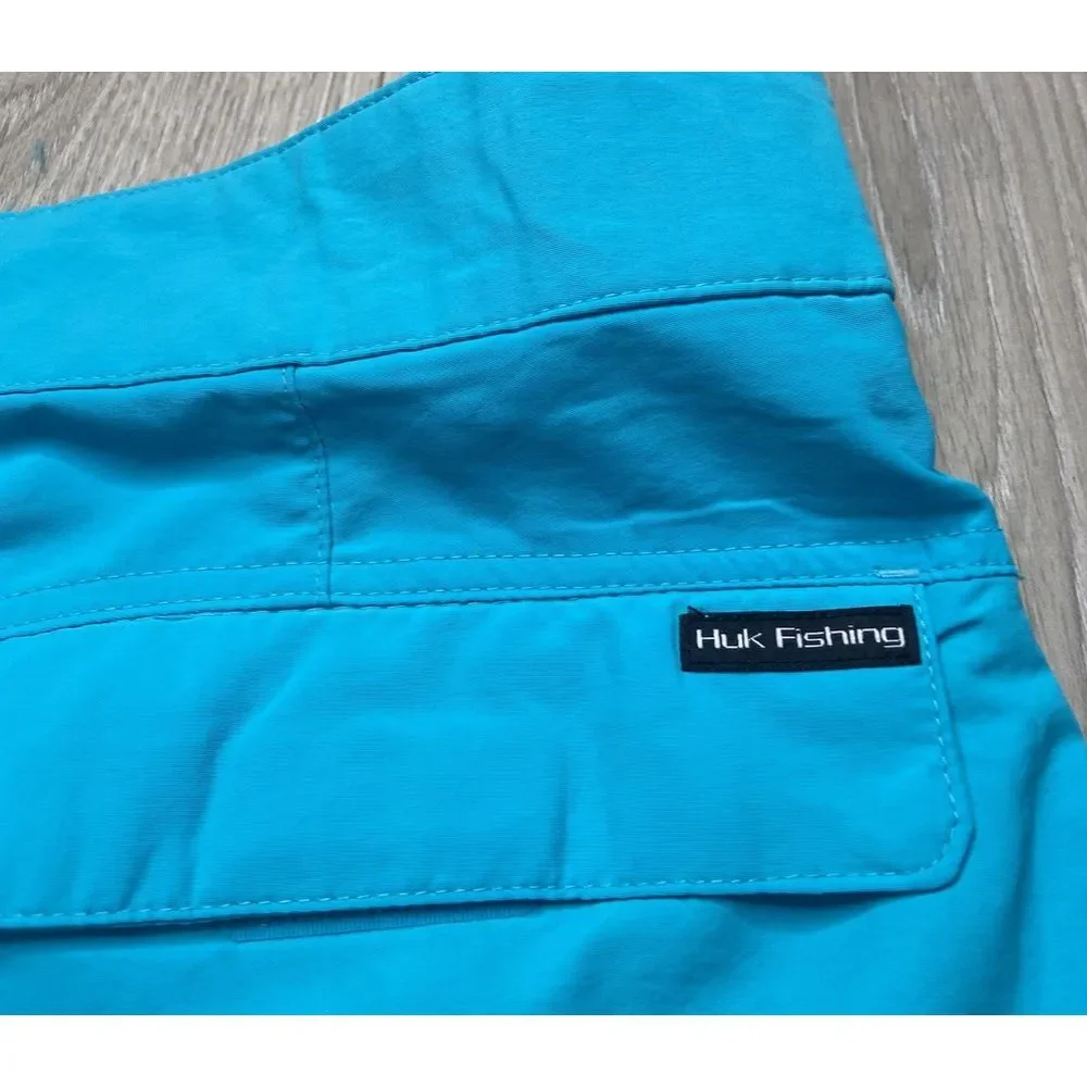 HUK Shorts Men 3XL Julep Blue Rogue 18